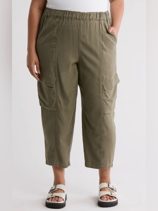 Max Studio Pants - Max Studio Cargo Linen Blend Pant